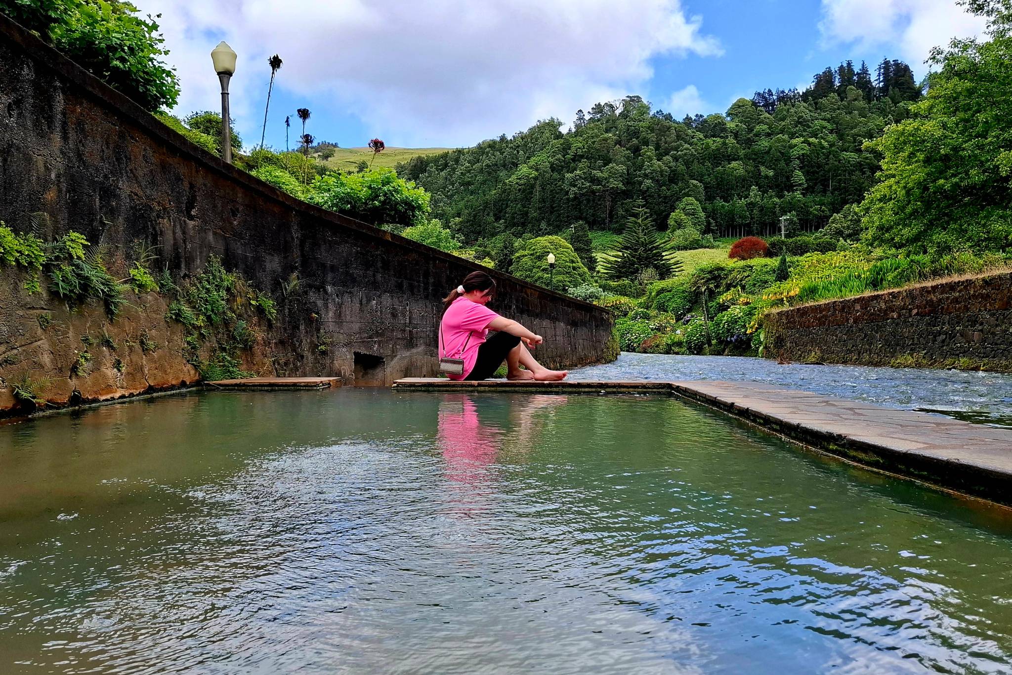 Thermal pool Furnas volcano