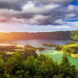 the blue and green lake tour